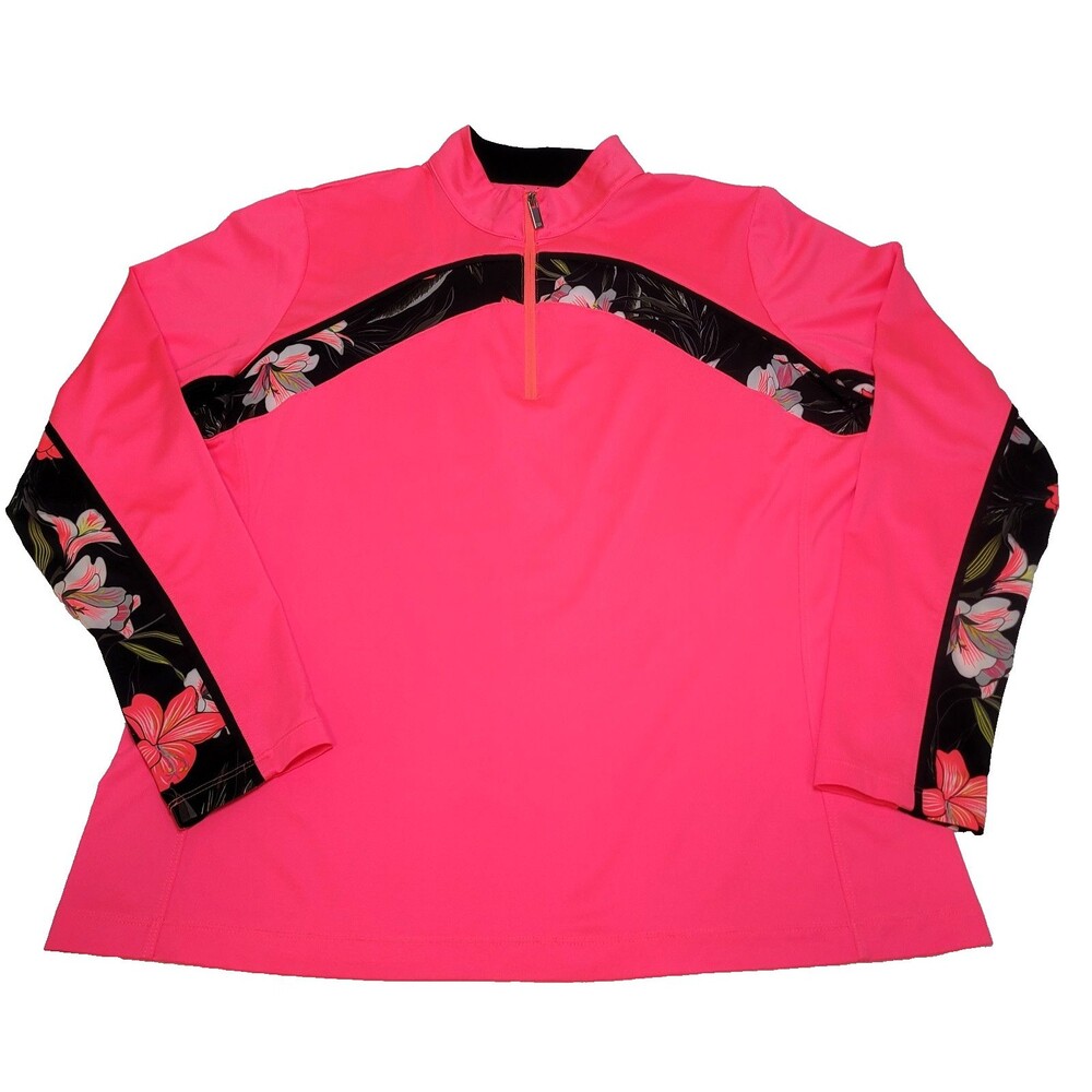 Tail Quarter Zip XL Multi Color Abstract Print Lot 2 Golf Tennis Performance Top - Picture 3 of 16